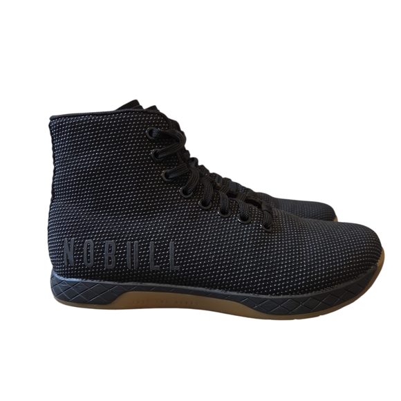NOBULL Women's Outwork High-Top Black Gum Training Shoe 7.5 - Picture 2 of 13